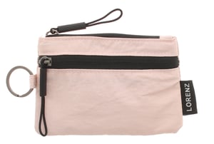 Small Compact Nylon Purse Hattie Zip Fastening pink