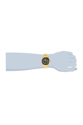 Invicta Pro Diver 30622 Herenhorloge - Quartz Uurwerk - Roestvrij Staal met Zwarte Wijzerplaat - 43 mm