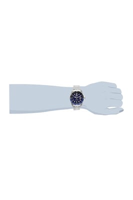 Invicta Pro Diver 35130 Herenhorloge - Quartz Uurwerk - Roestvrij Staal met Blauwe Wijzerplaat - 43 mm