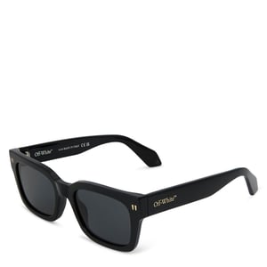Accessories Off White Midland Square Full Rim Sunglasses in Black Dark Grey