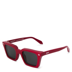 Accessories Off White Reno Rectangle Full Rim Sunglasses in Red - Cherry
