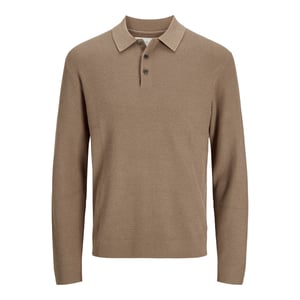 Jack & Jones Tröja Cooper Knit Polo Beige