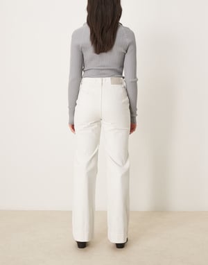 Free People cerine relaxed bootcut jeans in ecru