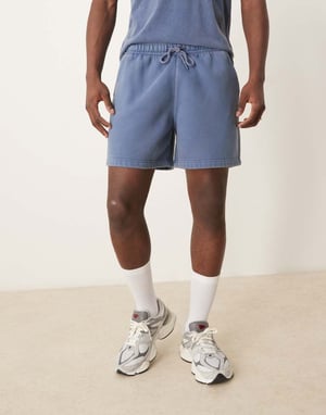 Abercrombie & Fitch fleece shortsdress i blått