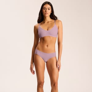 Butter bralette ultra soft four way adjustable stretch in mauve