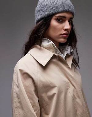 Topshop 90-tals trench coat i sten