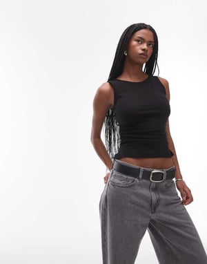 Allsaints Katarina tank in black - BLACK