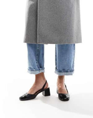 ALDO Bialle slingback heels in black leather