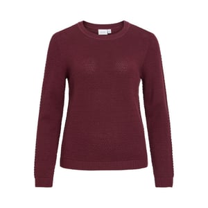 Vila vidalo o-neck l/s knit top- noos 14082767 port royale