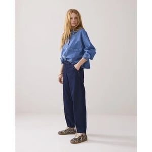 Summum 4s2740-5153 490 tapered jeans soft fine twill indigo