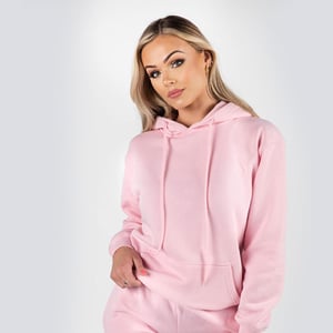 Wellworth Womens Baby Pink Hoodie Size S Soft Cozy Loungewear Pullover