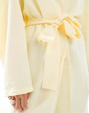 ASOS DESIGN duster overshirt i buttermilk
