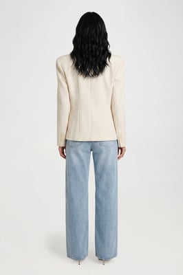 Seam Detail Button Down Blazer