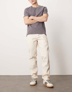 Dickies 872 slim fit arbetsbyxor i off white