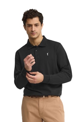 Men's Polo Shirt Long Sleeve Regular Fit POLO-SHIRT-L-S3