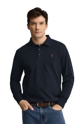 Men's Polo Shirt Long Sleeve Regular Fit POLO-SHIRT-L-S3