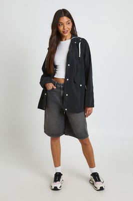 Hooded Contrast Trim Mac