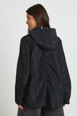 Hooded Contrast Trim Mac