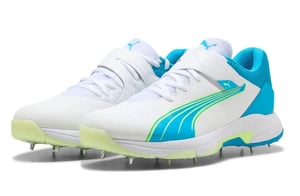 24.1 Spike Cricket Shoes in White