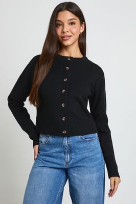 Knitted Cropped Cardigan