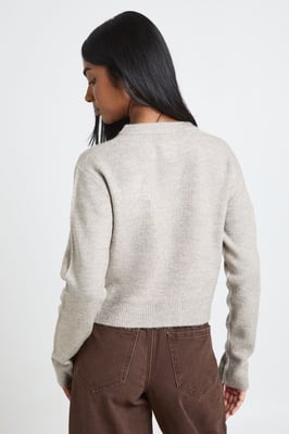 Knitted Cropped Cardigan