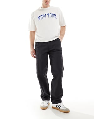 Levi's XX Easy lösa bomulls- och linneblandning chinos i svart