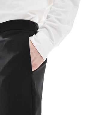 ASOS DESIGN smart slim fit byxor i svart