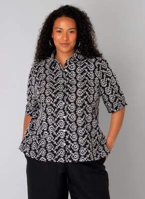 YEST CURVE Wing Tops - Black/Off White