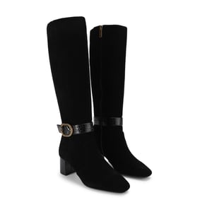 Kurt Geiger London Suede Turnlock Knee Boots