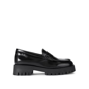 Leather Langsten Black Loafers