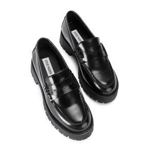 Leather Langsten Black Loafers