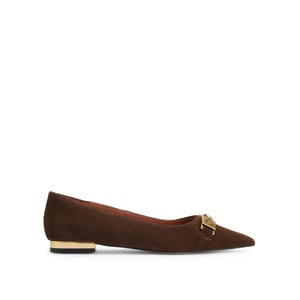 Kurt Geiger London Suede Kingsley Pointed Flat Ballet Flats