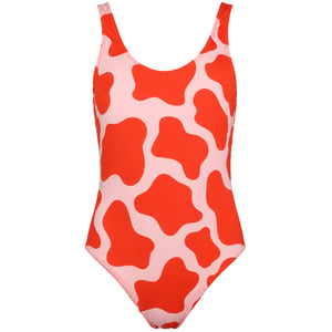 Happy Socks Cow Womens Orange Swimsuit