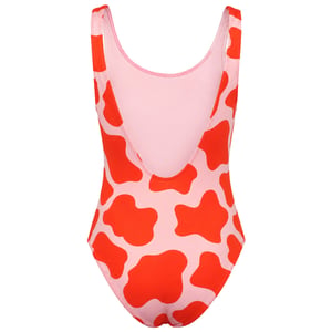 Happy Socks Cow Womens Orange Swimsuit