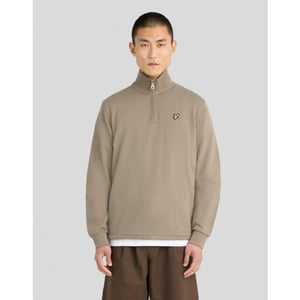 Lyle and Scott Ml2022vt loopback quarter zip- ash