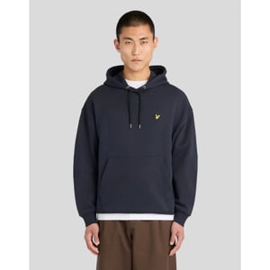 Lyle and Scott Ml2628v dark navy loose fit hooded sweater