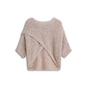 Summum Wrap sweater subtle sequin blend knit sweaters 7s8030-70094