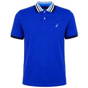 Nautica Zayn Mens Blue Polo Shirt