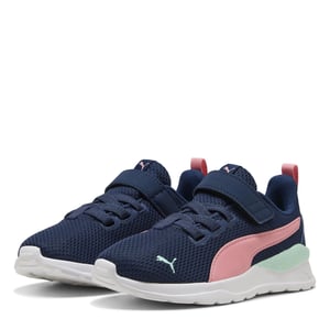 Boys Puma Kids Anzarun Lite Ac+ Low Top Trainers in PrsnBl-Pnkscp-M