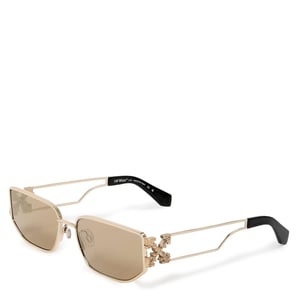 Accessories Off White Allen Rectangle Sunglasses in Gold Bronze