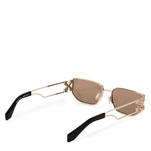 Accessories Off White Allen Rectangle Sunglasses in Gold Bronze