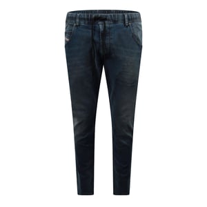 Men's Diesel Krooley Ne Sweat Tapered Jeans in Blue Denim