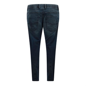 Men's Diesel Krooley Ne Sweat Tapered Jeans in Blue Denim