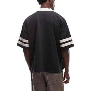 True Religion Mens Polo Shirts Oversized Contrast Collar Short Sleeve Sports Top