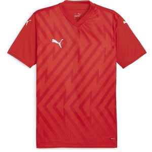 Men's Puma Teamglory Jersey T-Shirt in Red/White