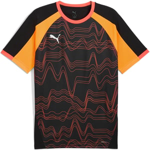 Men's Puma Individualliga Graphic Jersey T-Shirt in Black/Glowing