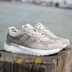 Q1905 Sneaker kampen lichtgrijs/ wit