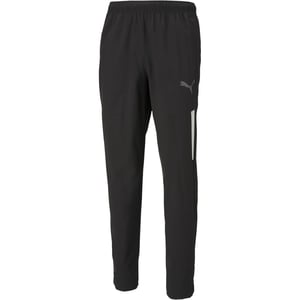 Men's Puma Teamliga Sideline Pants Tracksuit Bottom in Black/White