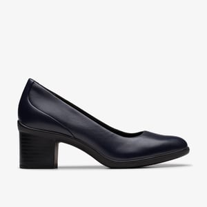 Shaya Poppy Navy Leather Schoenen