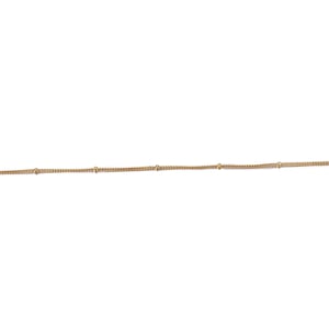 Gold plated Sterling Silver Beaded Anklet